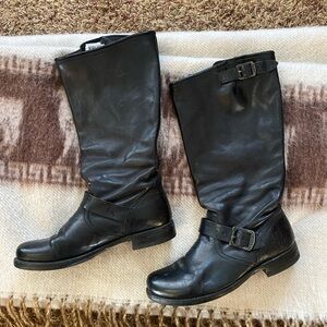 Vintage Frye Black Leather Boots